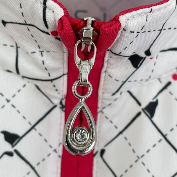 SanSoleil Womens Large 1/4 Zip Long Sleeve Golf Shirt UV 50+ Cooling Top - Picture 3 of 11